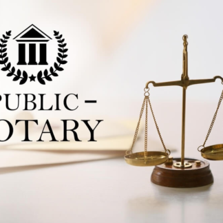 Notary Public Typing + Appointment - For business partners or shareholder services